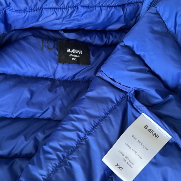 Bakni Finland Women Down Filled Puffer Jacket Full Zip Size XXL - Picture 15 of 16